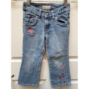 g LEVI'S casual blue embroidered jeans sz 5